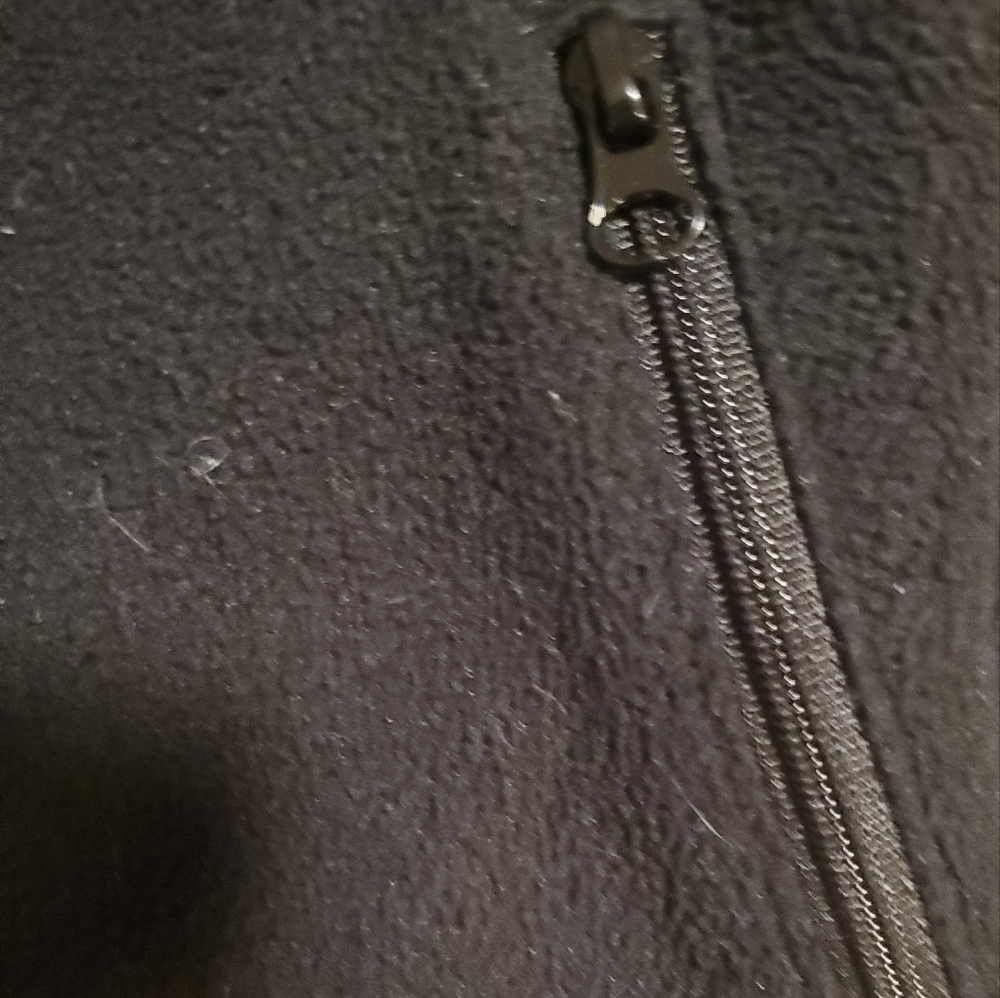 SOLD Size Small Black Full Zip Sweater (cozy fuzzy comfortable stretchy). - Picture 4 of 5